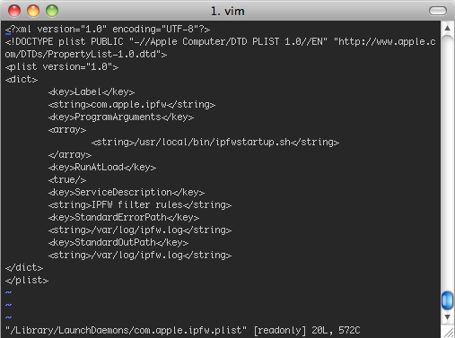 ipfw LaunchDaemon file